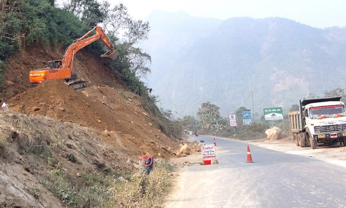 मुग्लिन–पोखरा सडकमा मात्र १० प्रतिशत प्रगति